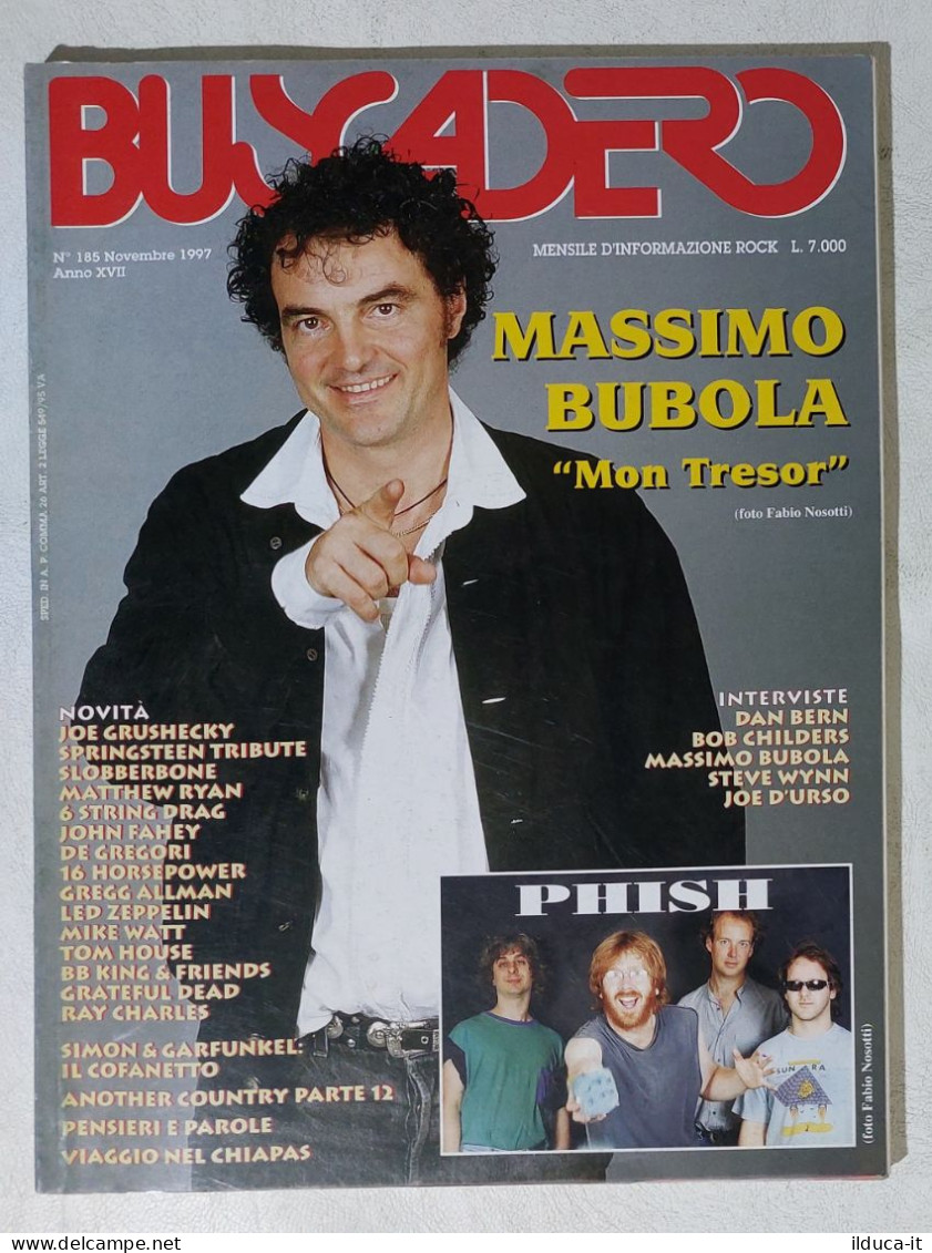 19303 BUSCADERO 185 1997 - Massimo Bubola, Phish, Joe D'Urso, Dan Bern - Musique