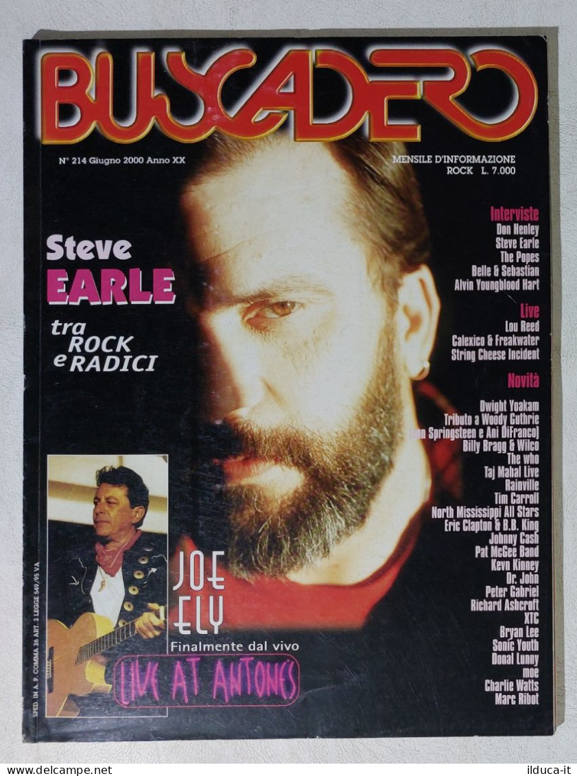 19323 BUSCADERO 214 2000 - Steve Earle, Joe Ely, The Popes, Lou Reed - Music