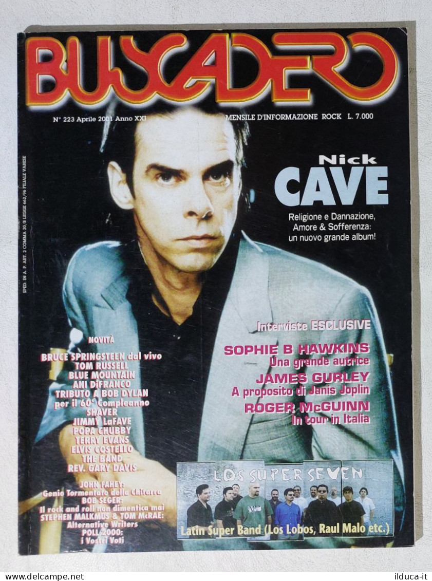 19340 BUSCADERO 223 2001 - Nick Cave, Bruce Springsteen, Tom Russell - Musica