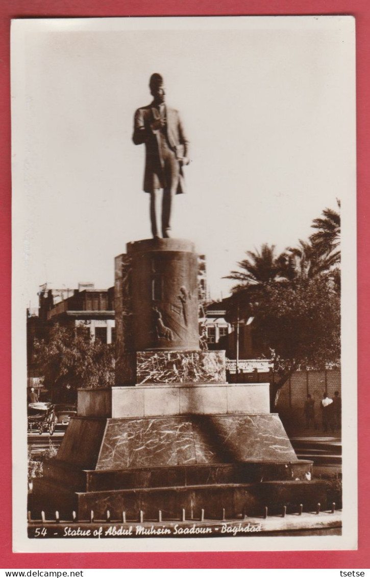 Irak -Baghdad - Statue Of Abdul Mulsin Saadoun ( Always See Reverse ) - Iraq