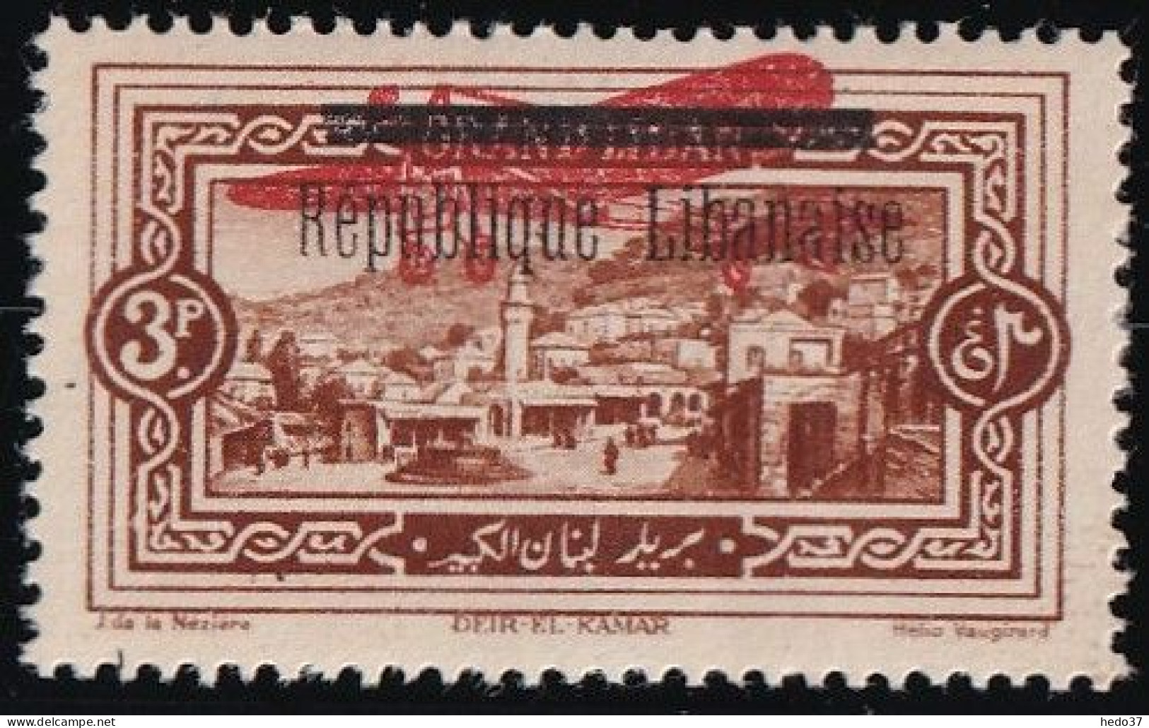 Grand Liban Poste Aérienne N°22 - Neuf * Avec Charnière - TB - Aéreo