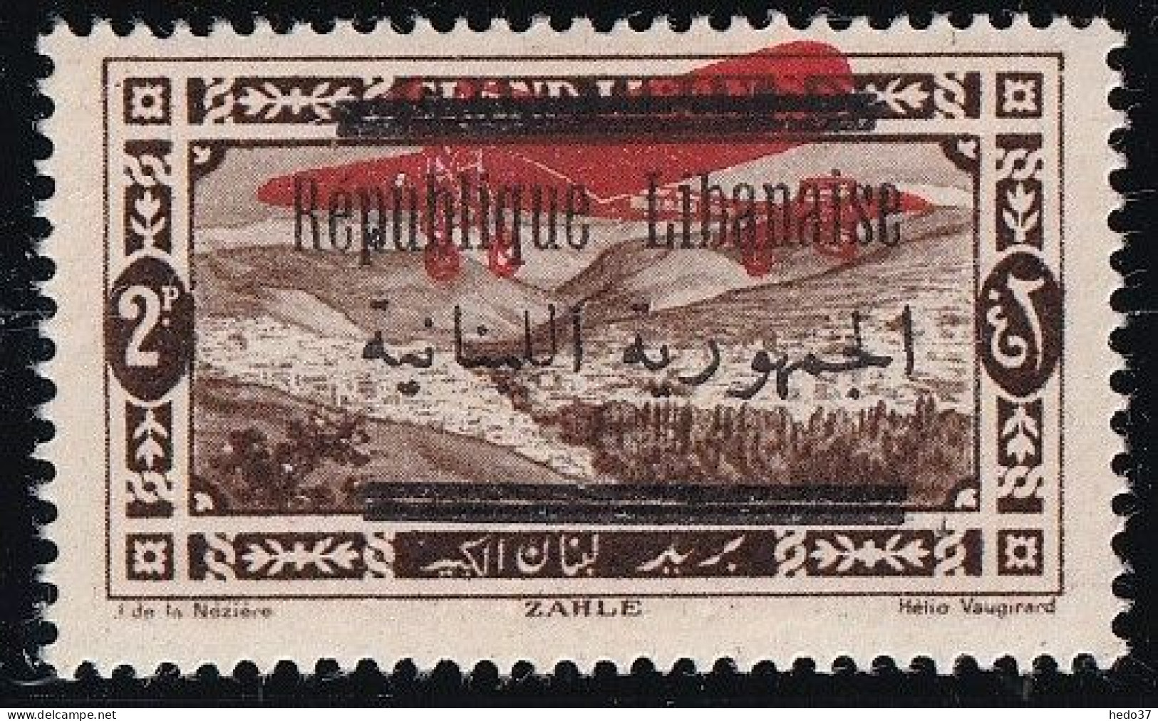 Grand Liban Poste Aérienne N°25 - Neuf * Avec Charnière - TB - Posta Aerea