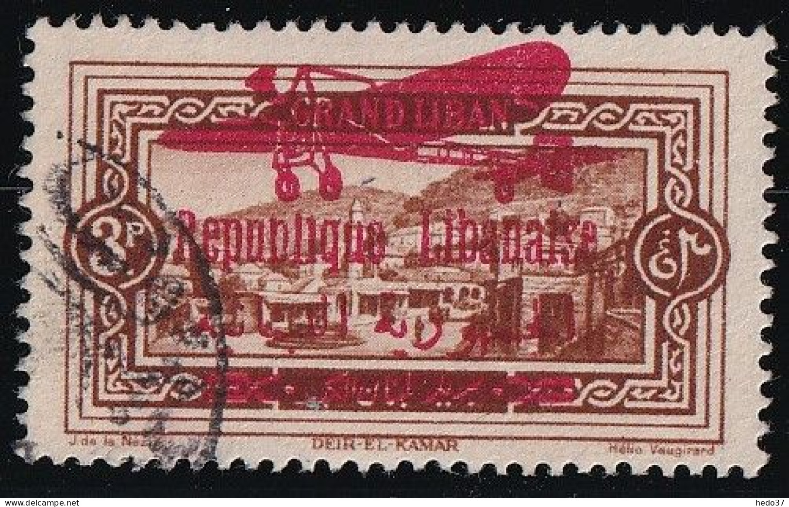 Grand Liban Poste Aérienne N°33 - Oblitéré - TB - Airmail