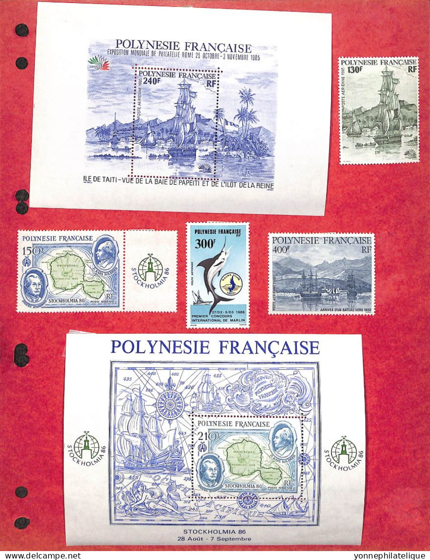 POLYNESIE FRANCAISE - SUPERBE Collection Neufs et oblitérés sur charnieres   - états :voir tous les scans-