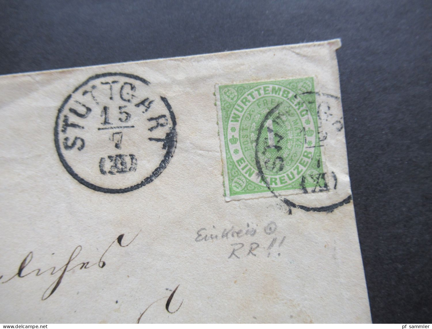 AD Württemberg Um 1869 Nr.35 EF Mit Einkreisstempel K1 Stuttgart XI Ortsbrief Stuttgart - Briefe U. Dokumente