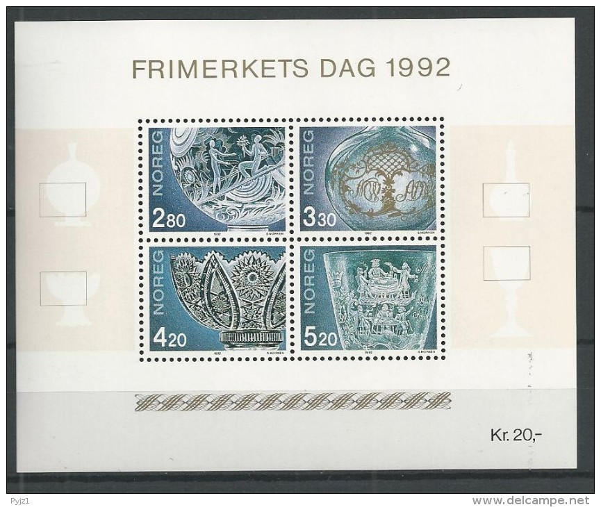 1992 MNH Norway, Postfris** - Blocs-feuillets