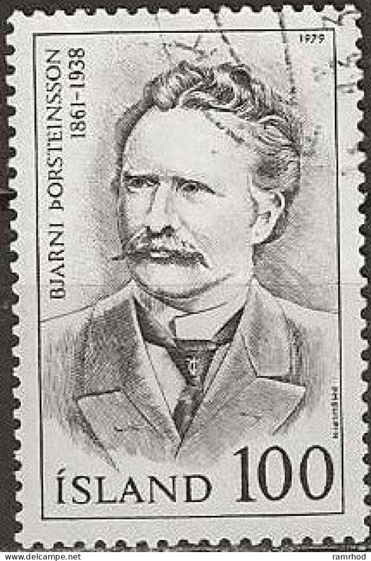 ICELAND 1979 Famous Icelanders - 100k. - Bjarni Thorsteinsson (clergyman And Composer) FU - Used Stamps