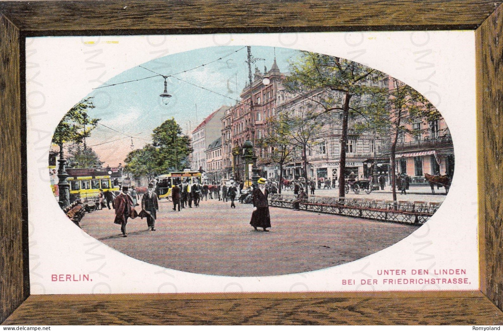 CARTOLINA  BERLIN,GERMANIA-UNTER DEN LINDEN BEI DER FRIEDRICHSTRASSE-NON VIAGGIATA - Friedrichshain