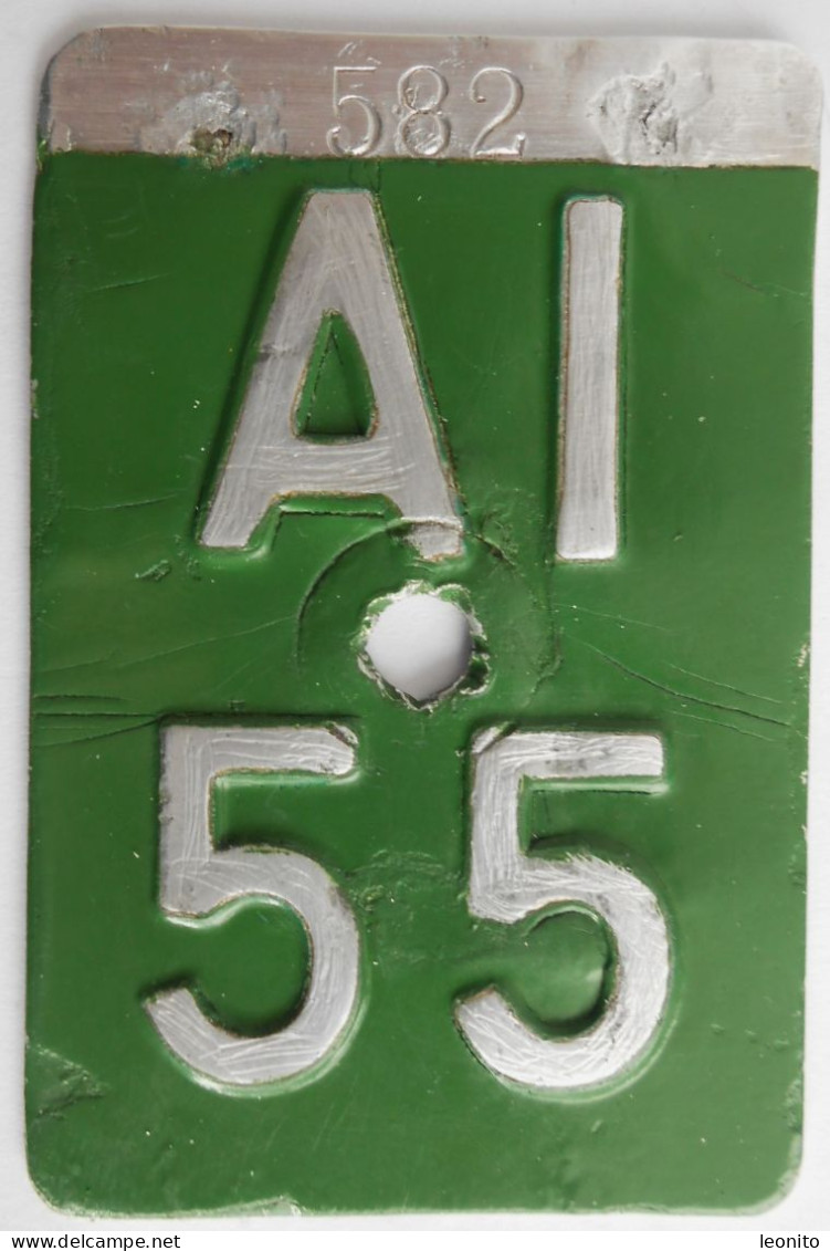 Velonummer Appenzell Innerrhoden AI 55 - Placas De Matriculación