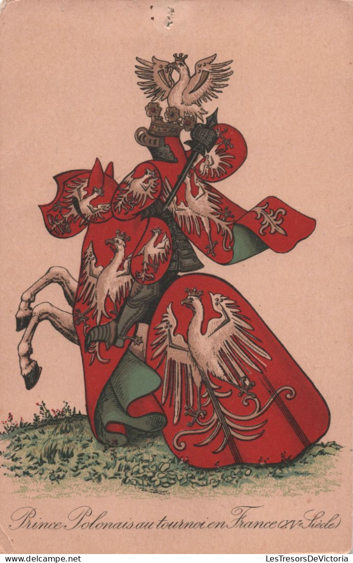 POLOGNE - Prince Polonais Au Tournoi En France (XVe Siecle)  - Carte Postale Ancienne - Pologne