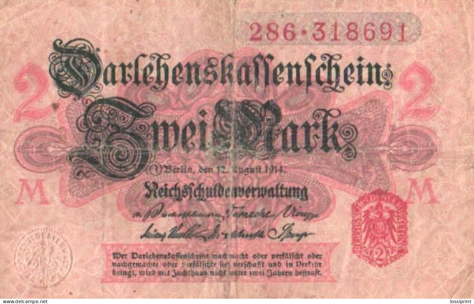 Germany:2 Mark 1914 - Other & Unclassified