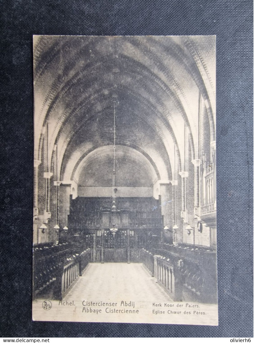 CP BELGIQUE BELGÏE (V2214) ACHEL (2 Vues) Abbaye Cistercienne Eglise Chœur Des Pères - Hamont-Achel