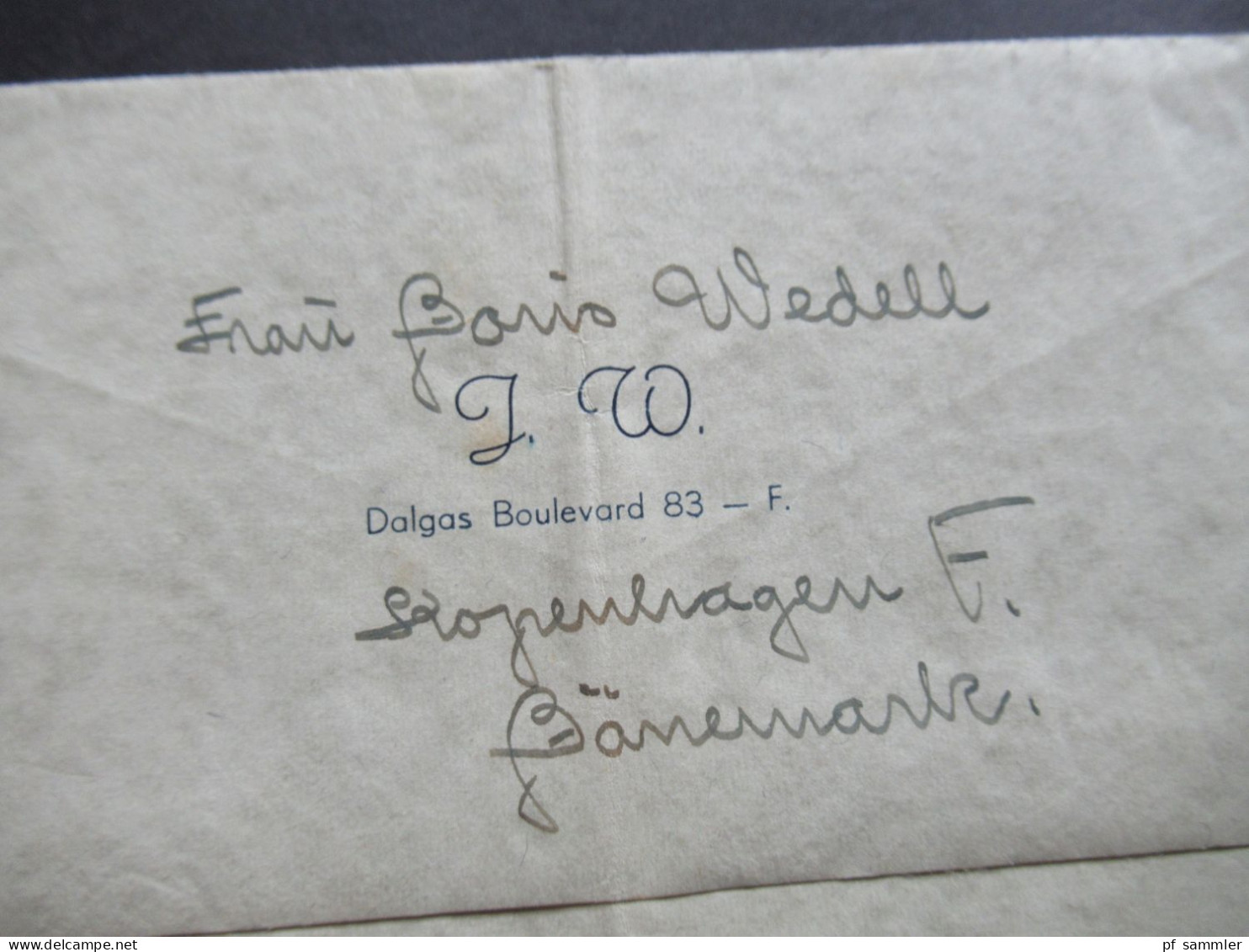 Dänemark 1943 Zensurbeleg Stempel Ab / Zensur Der Wehrmacht / Luftpost Kopenhagen - Weimar Thüringen - Storia Postale