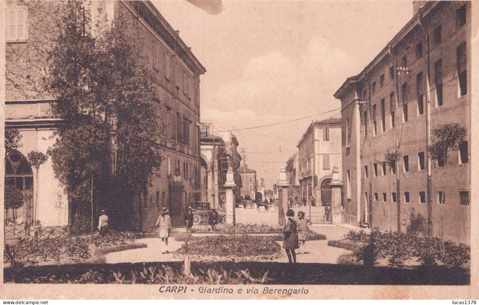 CARPI / GIARDINO E VIA BERENGARIO / RARE - Carpi