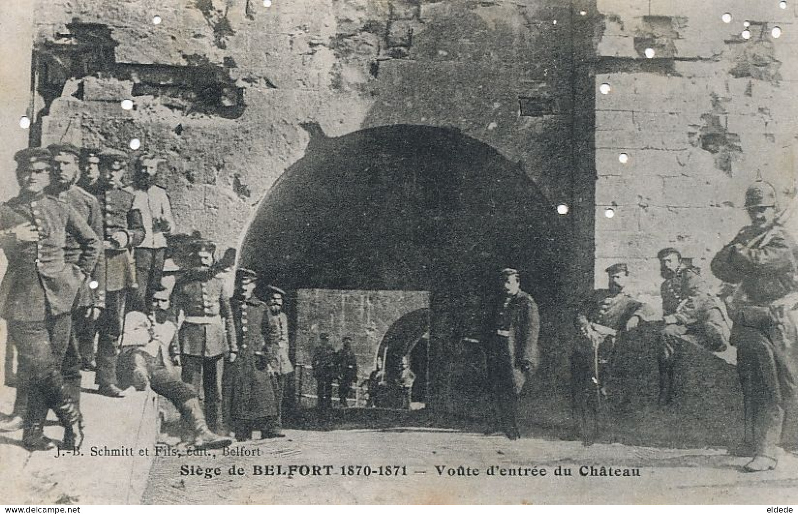 Guerre 1870 Siege Belfort  Nombreux Trous De Vers . - Belfort – Siège De Belfort