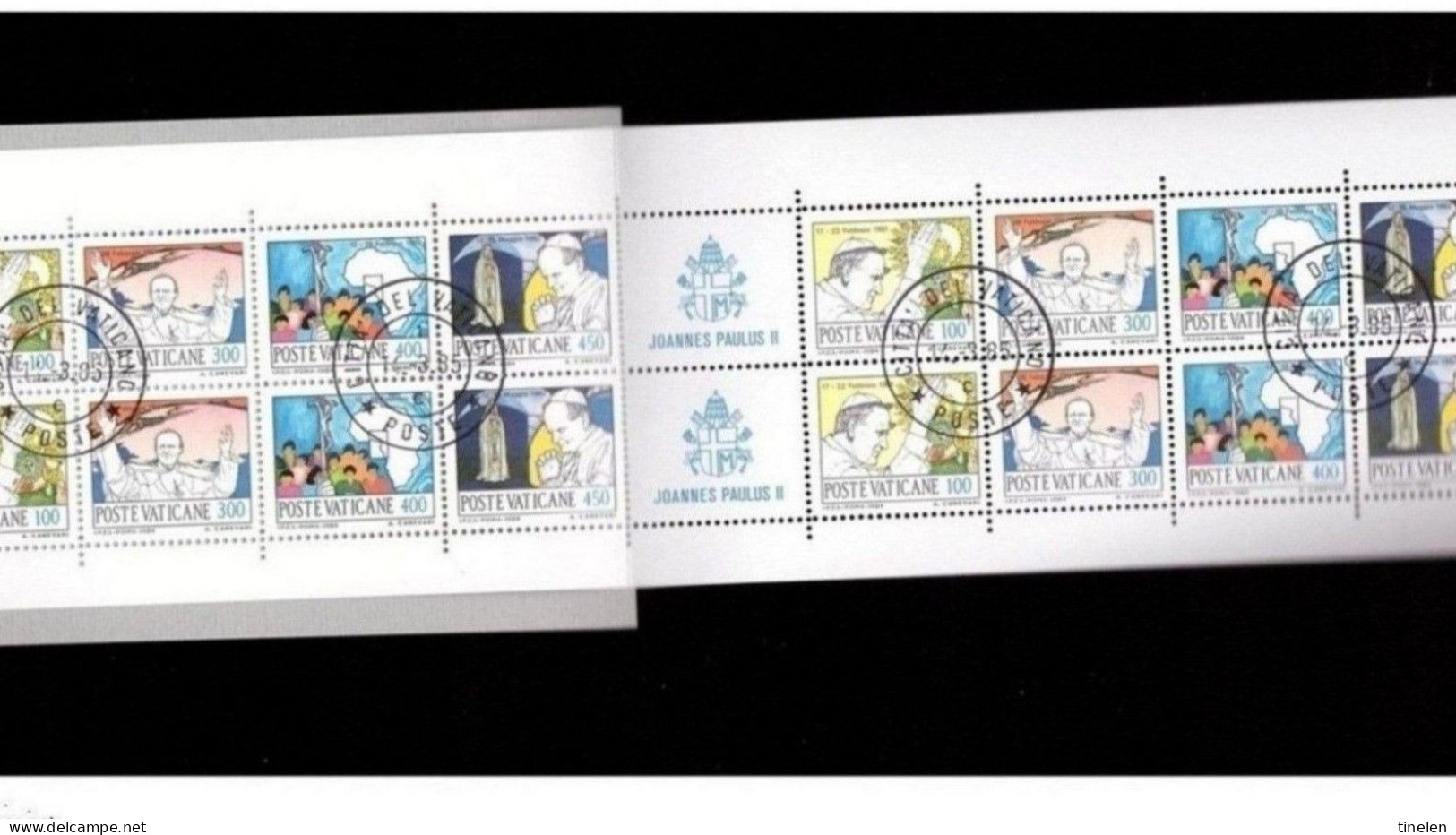 Vaticano Vatican - 14.3.1985  FDC LIBRETTO VIAGGI DEL PAPA Di 16v. Usato Booklet - Booklets