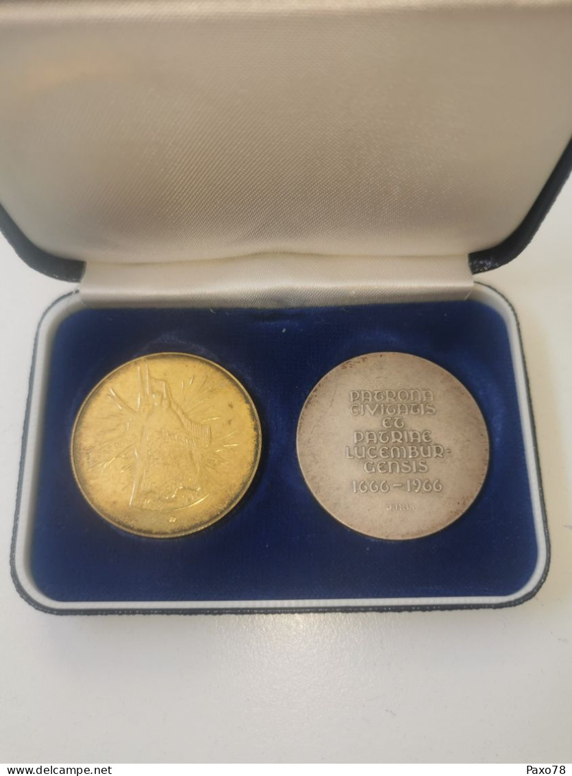 Luxembourg Médaille, Consolatrix Afflictorum", Nina Et Julien Lefevre, 1966, Engels, 1978. Argent - Other & Unclassified