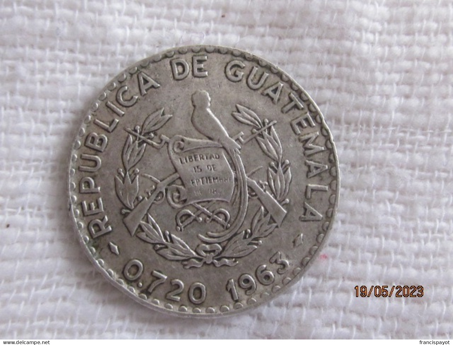 Guatemala: 25 Centavos 1963 - Guatemala