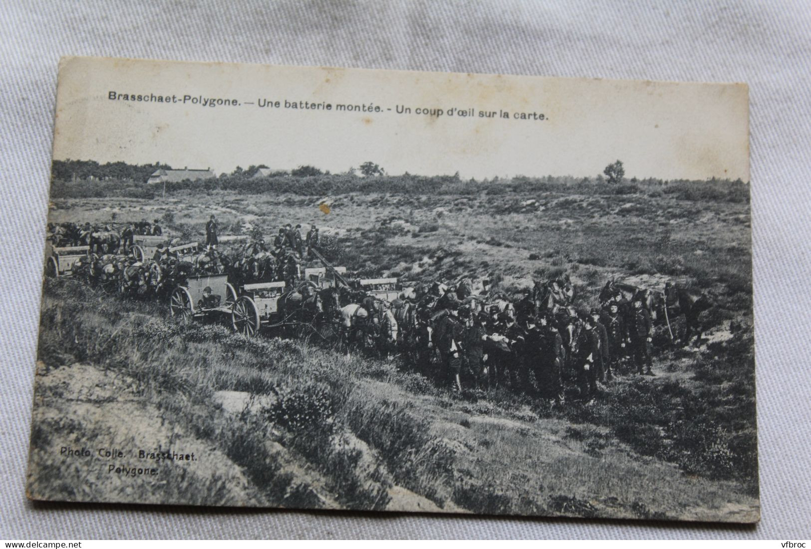 Brasschaet Polygone, Une Batterie Montée, Un Coup D'oeil Sur La Carte, Militaria, Belgique - Brasschaat