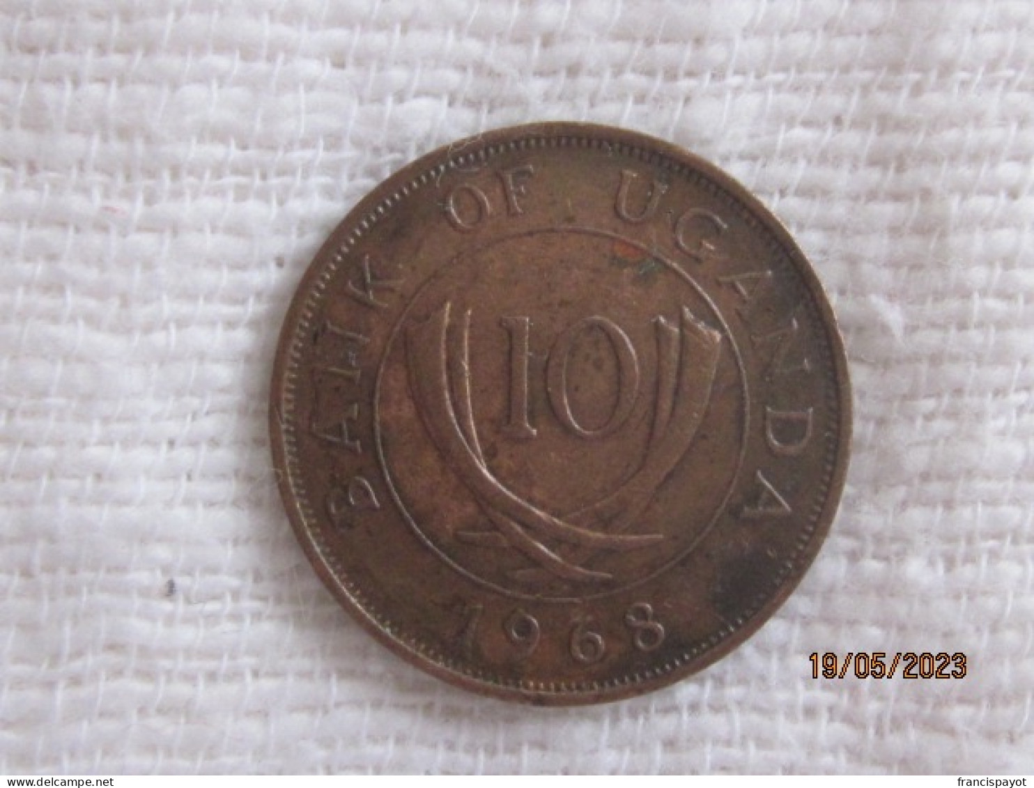 Uganda: 10 Cents 1968 - Ouganda