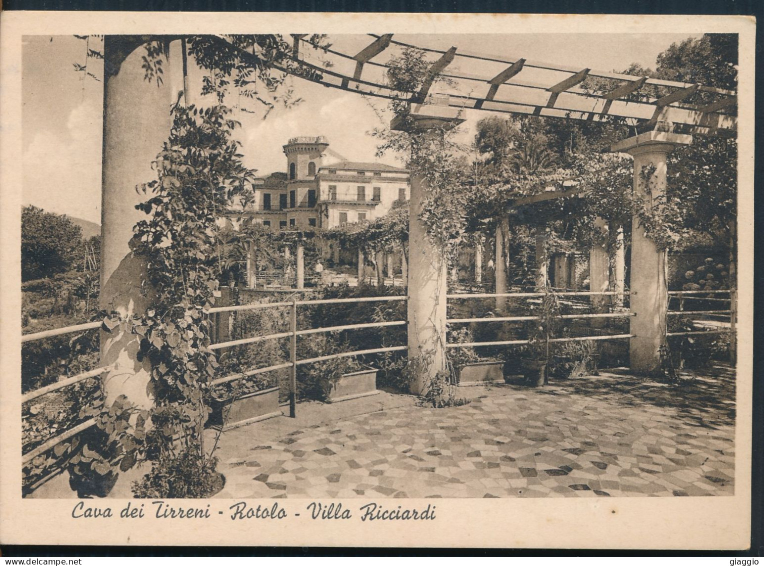 °°° 3656 - CAVA DEI TIRRENI - ROTOLO - VILLA RICCIARDI (SA) 1947 °°° - Cava De' Tirreni