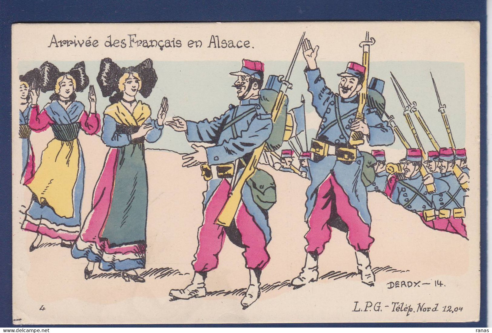 CPA Anti Kaiser Alsace Patriotique Non Circulé - Alsace