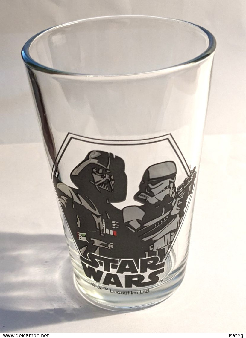 Grand Verre Star Wars : Stormtrooper Noir Et Blanc - Verres