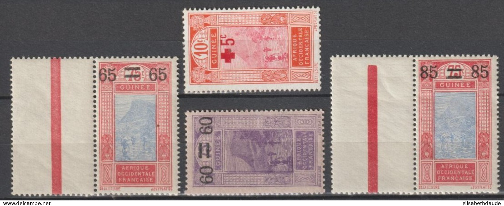 GUINEE - 1915/1922 - SERIES COMPLETES YVERT N°80/83 ** MNH - - Unused Stamps