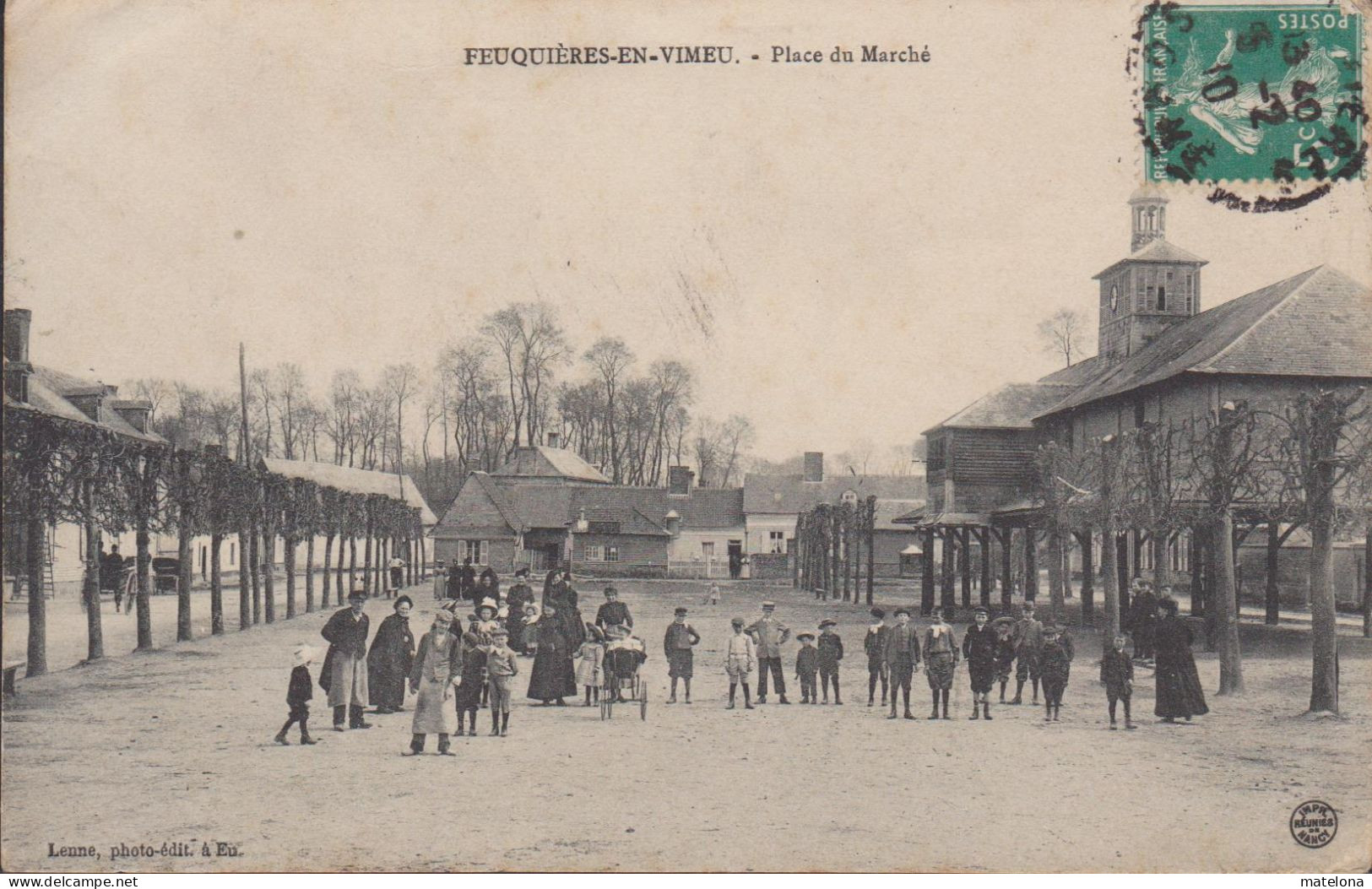 SOMME FEUQUIERES EN VIMEU PLACE DU MARCHE - Feuquieres En Vimeu