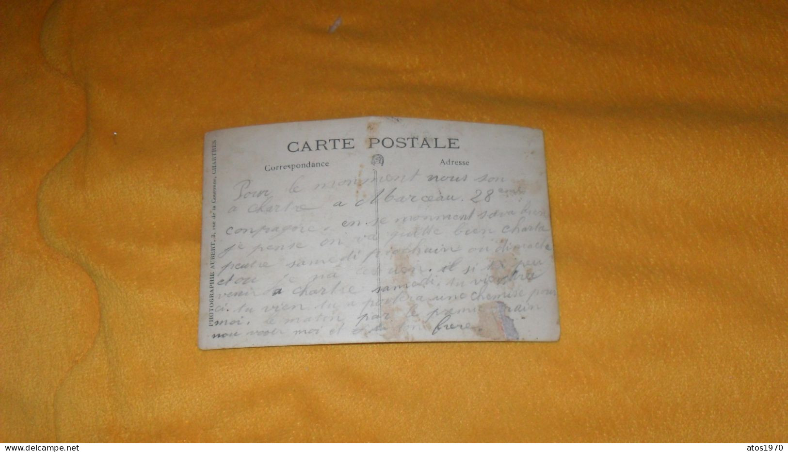 CARTE POSTALE PHOTO ANCIENNE CIRCULEE DATE ?../ SCENE PHOTO EMPLOYES ?..A. MILAN CHARBONS COKES 5 GRAND FAUBOURG..CHARET - Mercanti
