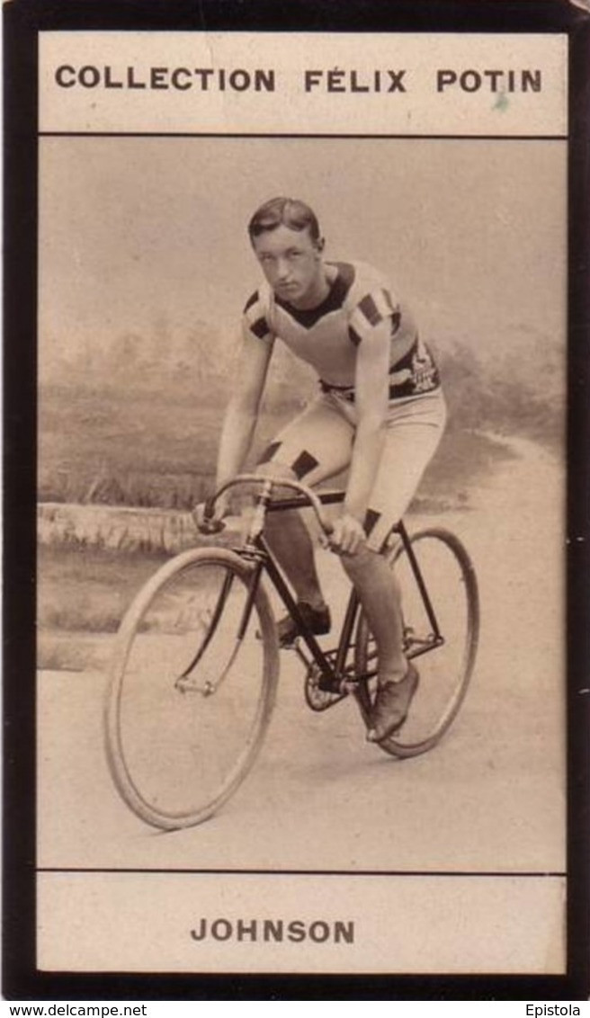 ►  John S. Johnson American Cyclist And Speed Skate Born In Minneapolis (Cycliste USA)  Collection  Felix POTIN 1900 - Félix Potin