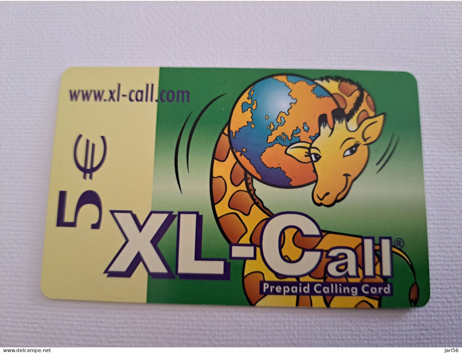 BELGIUM PHONECARDS   € 5,-  /GIRAFFE / XL -CALL/ PREPAID CARD    ** 13451 ** - Sans Puce