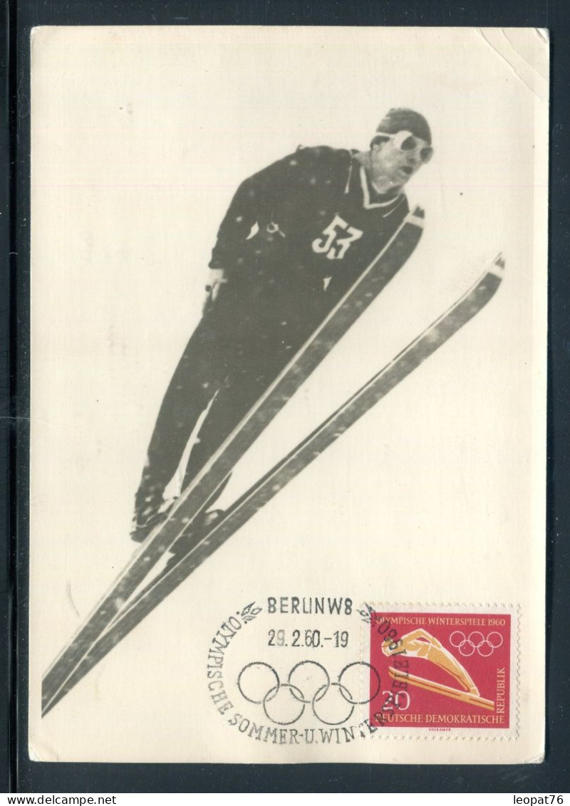 Sports - Allemagne - Carte Maximum En 1960 - Saut à Ski - Jeux Olympiques - M 107 - Ski