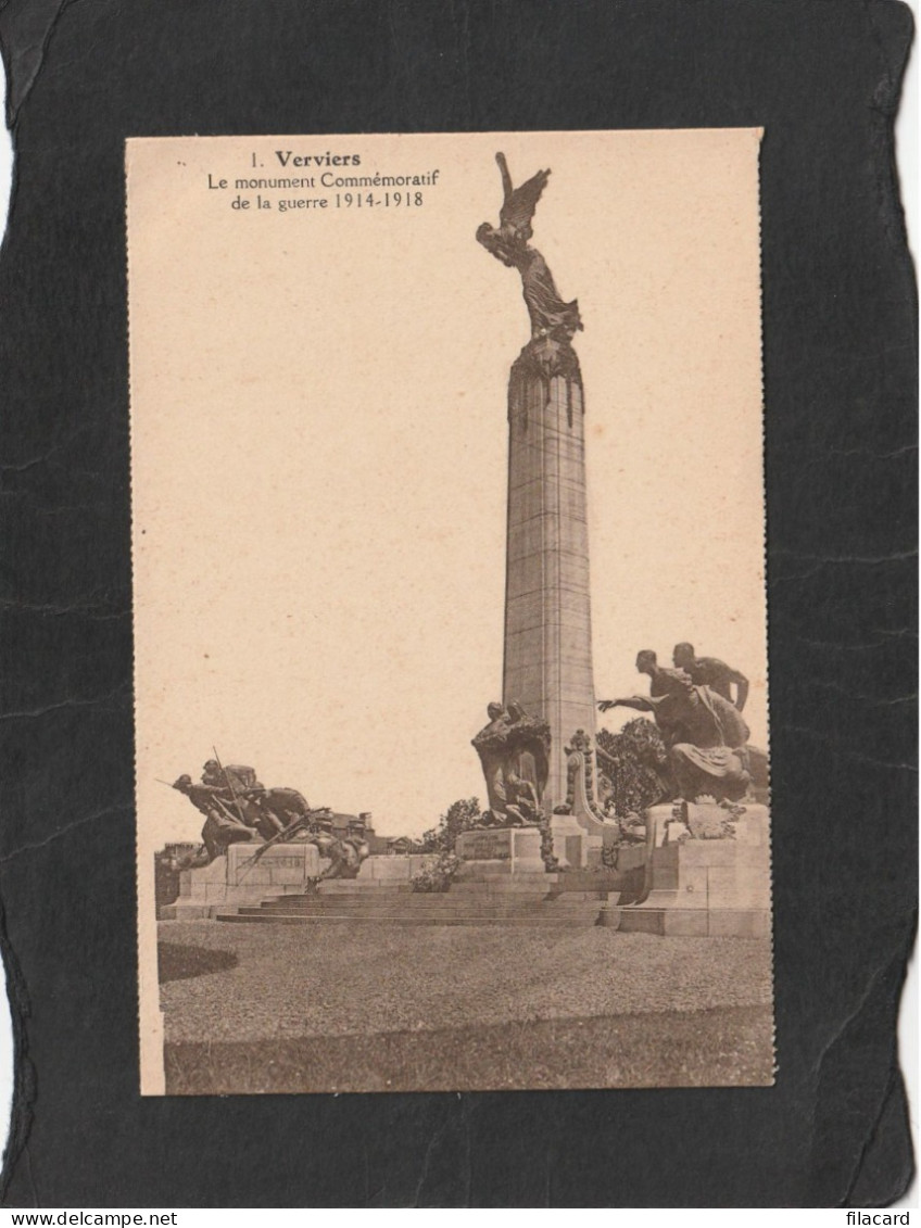 122075       Francia,    Verviers,   Le  Monument  Commemoratif  De La  Guerre  1914-1918,  NV - Monuments Aux Morts