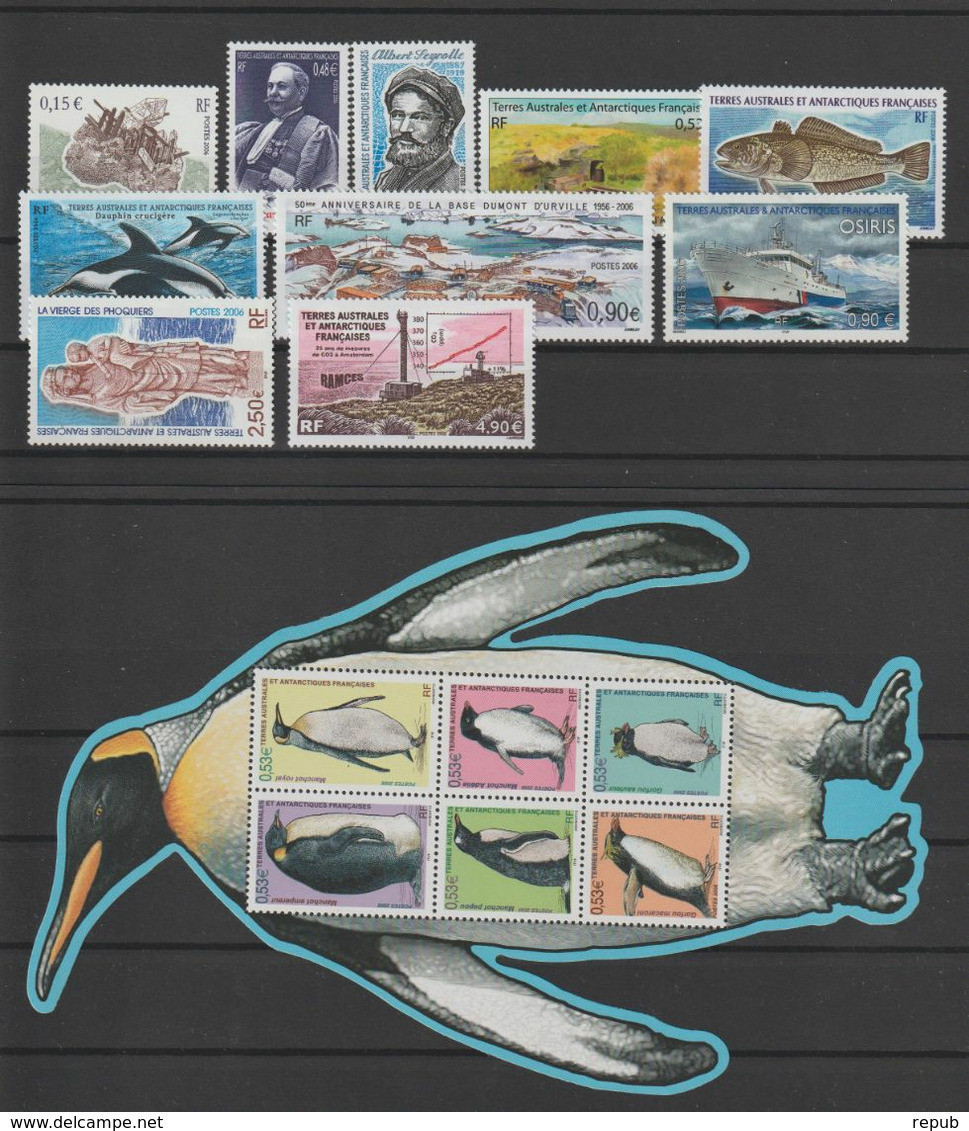 TAAF Année Complète 2006 435 à 452 ** MNH - Full Years