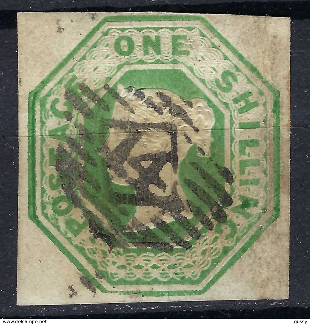 GRANDE BRETAGNE Ca.1847-54: Le Y&T 7 Obl. De Londres Centre "14", Superbe !, Très Forte Cote ! - Used Stamps