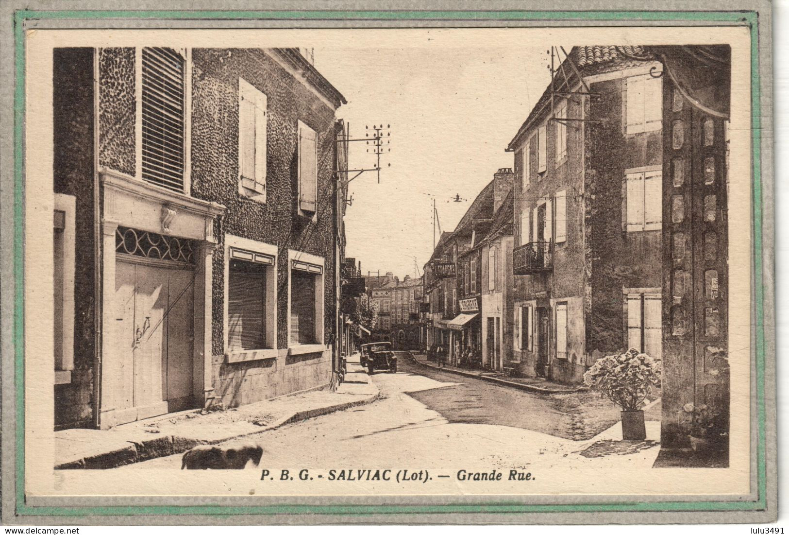 CPA (46) SALVIAC - Aspect De La Grande Rue En 1940 - Salviac