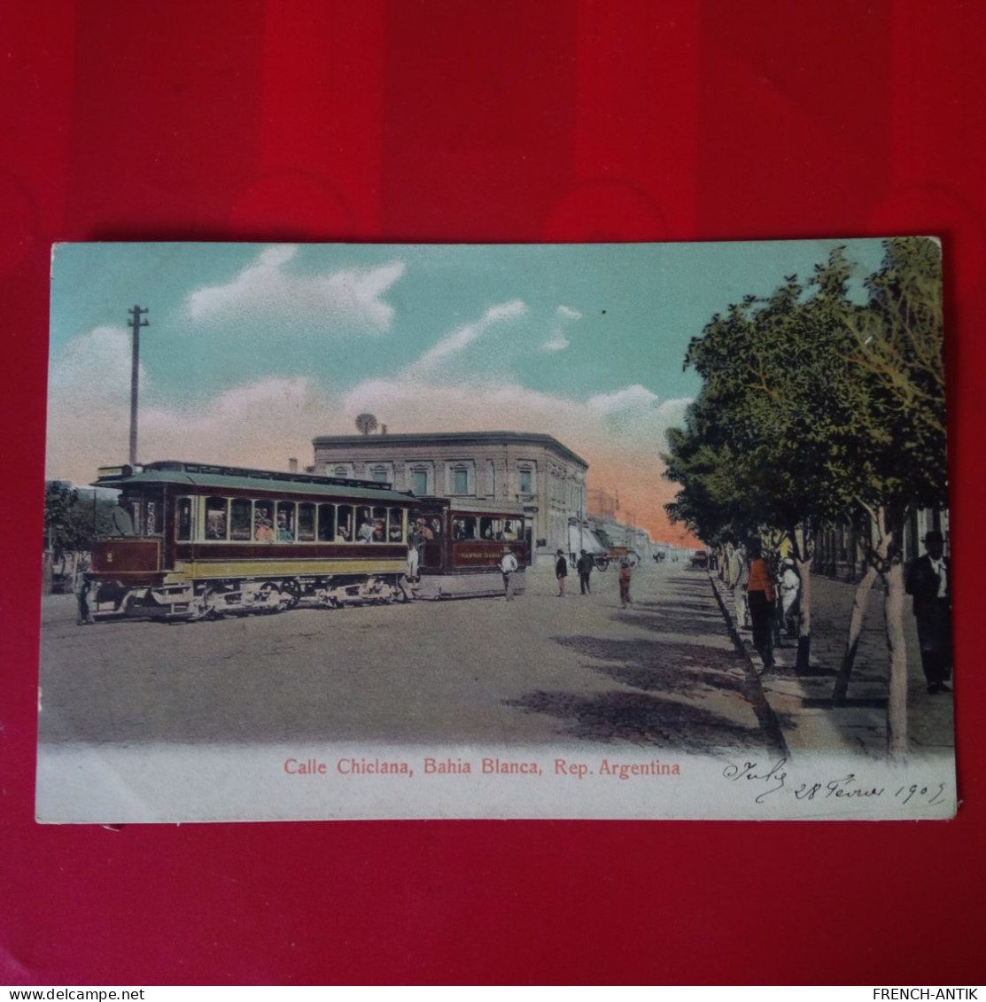 BAHIA BLANCA CALLE CHICLANA TRAMWAY - Argentine