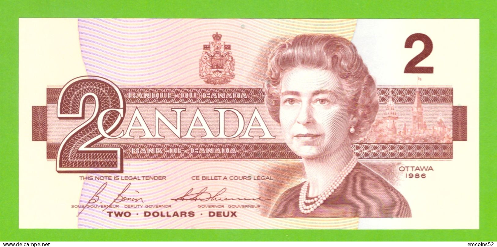 CANADA 2 DOLLARS 1986 P-94c UNC - Kanada