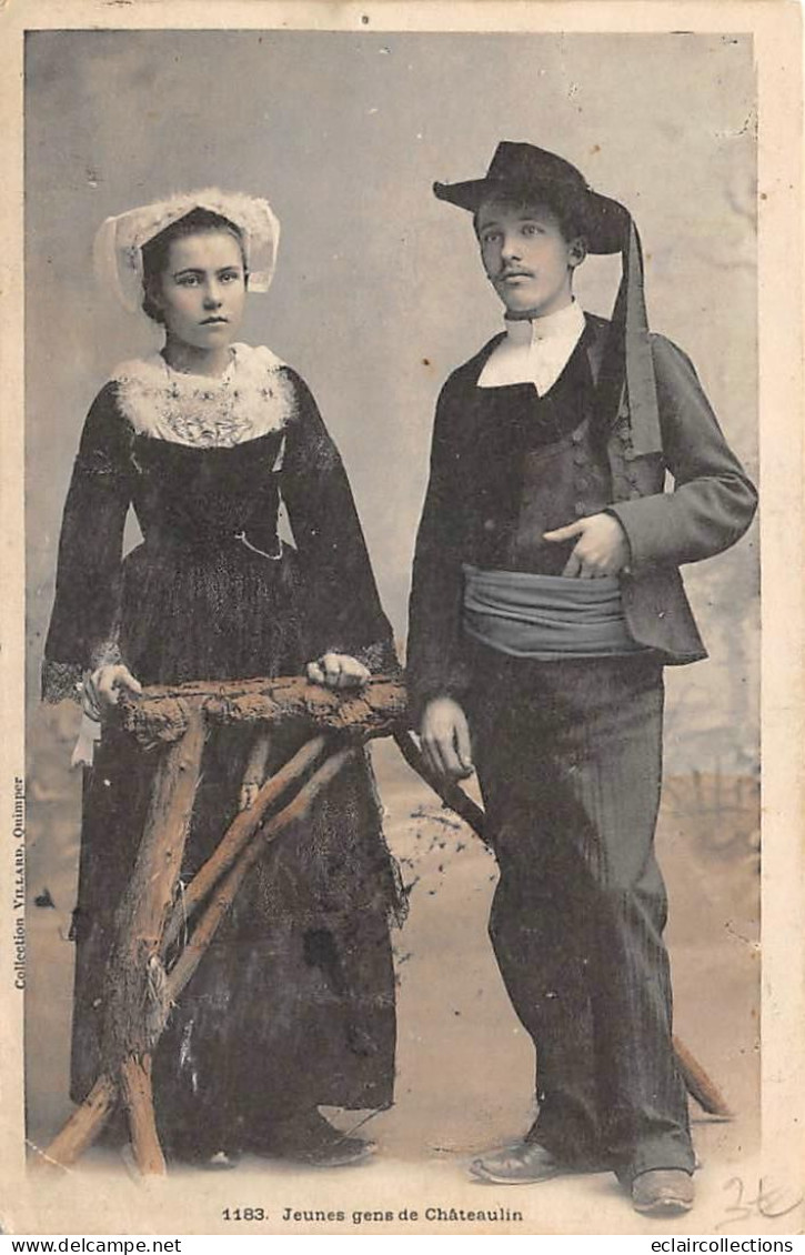 Châteaulin       29          Un Couple De Jeune Gens        N° 1183    (voir Scan) - Châteaulin