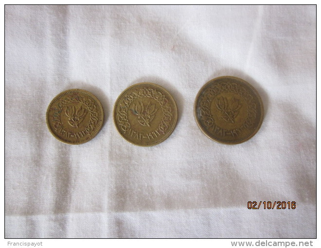 Yemen: Lot De 3 Monnaies 1963 (1/2, 1 & 2 Bushqa) - Yémen