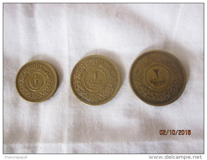 Yemen: Lot De 3 Monnaies 1963 (1/2, 1 & 2 Bushqa) - Yémen