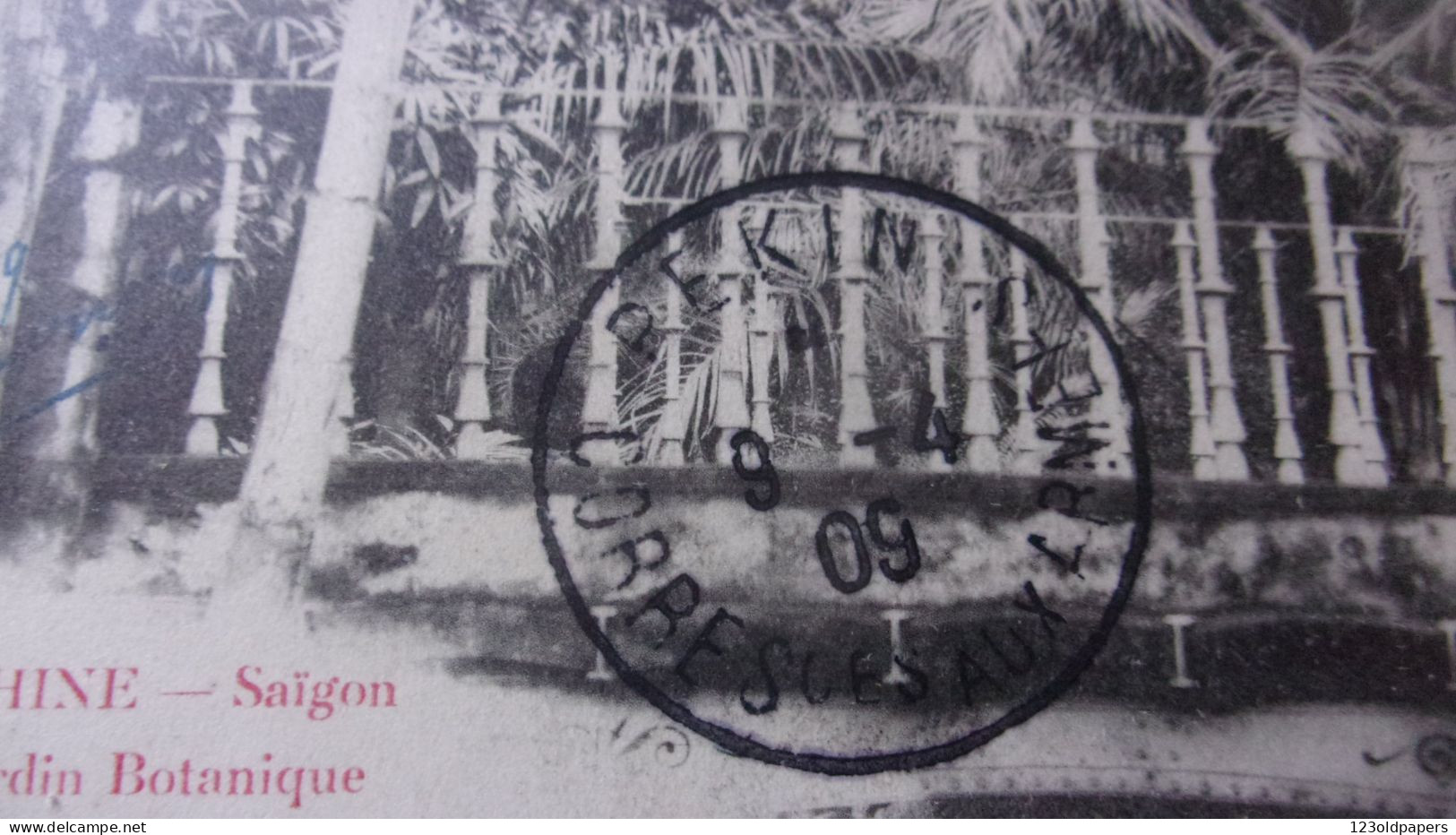 Cachet CORRESPONDANCES AUX ARMEES + PEKIN CHINE  POSTE AUX ARMEES  SAIGON 1909 - Storia Postale