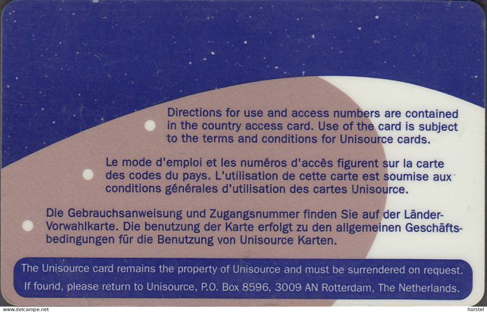 Netherland - NL-PRE-KPN-UNI-0001 - Welfare Telephone Card - Military Card - [4] Test- U. Dienstkarten