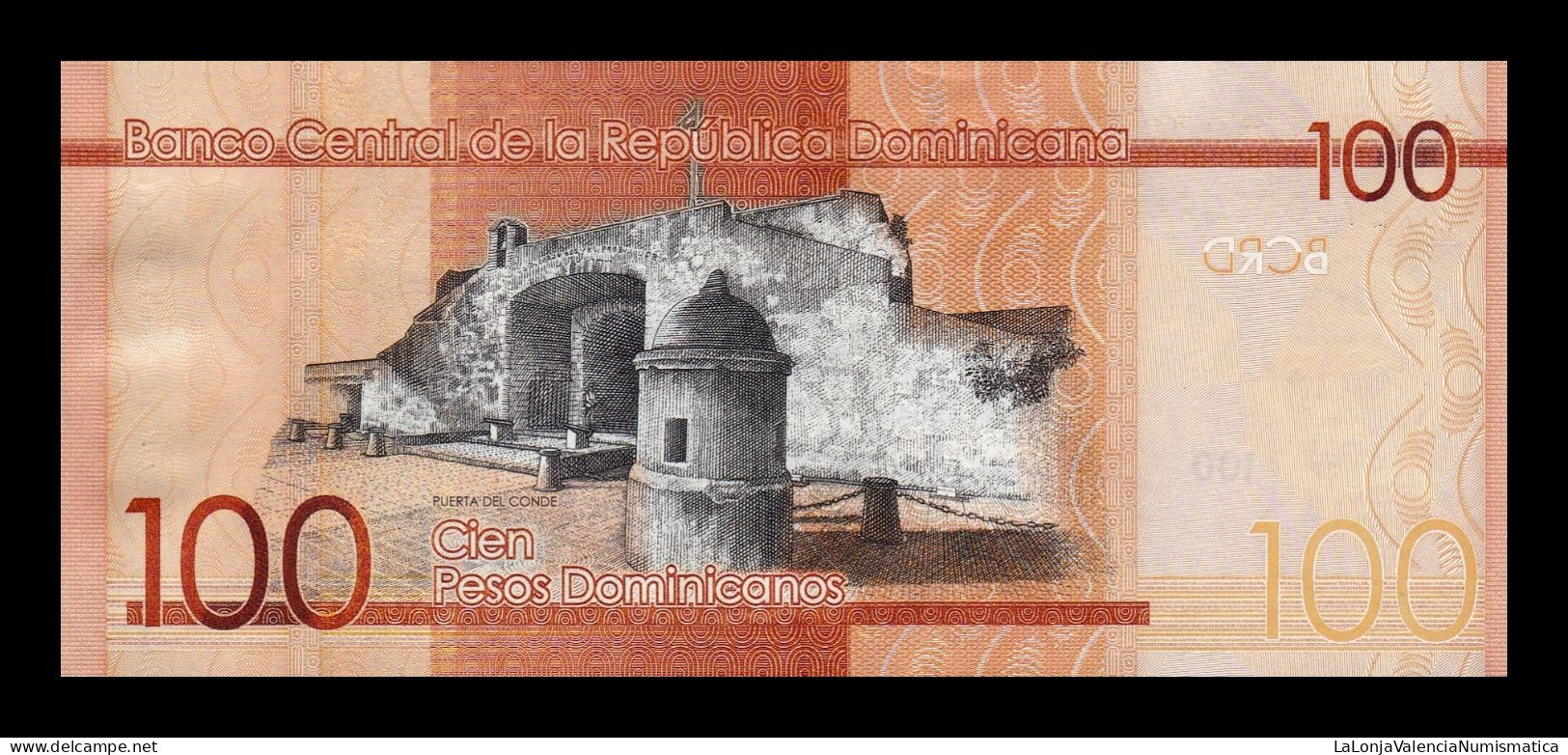 República Dominicana 100 Pesos Dominicanos 2015 Pick 190b Low Serial 94 Sc Unc - República Dominicana