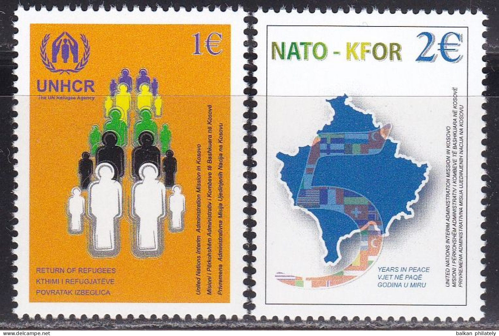 Kosovo 2004 UNHCR Return Of Refugees NATO KFOR 5 Years In Peace UNMIK UN United Nations MNH - Ongebruikt