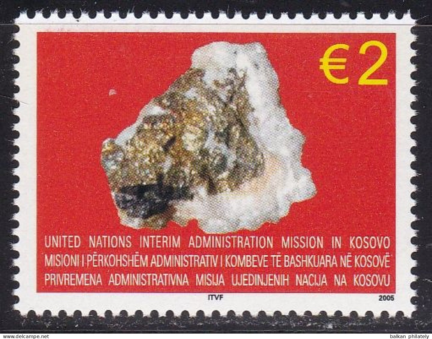 Kosovo 2005 Minerals Geology UNMIK UN United Nations MNH - Ongebruikt