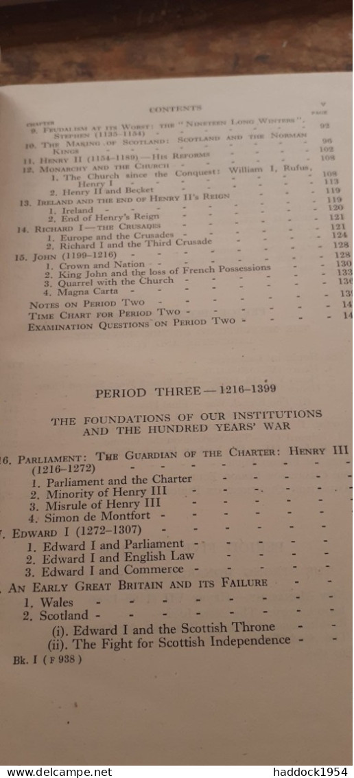 The New Groundwork Of British History GEORGE TOWNSEND WARNER HENRY MARTEN Blackie Et Son 1947 - Europe