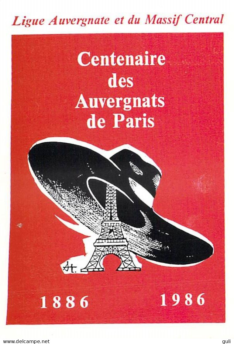 CENTENAIRE Des AUVERGNATS De PARIS 1886-1986  Timbre Stamp LIBERTE 1886-1986 Cachet *PRIX FIXE - Gedenkstempel
