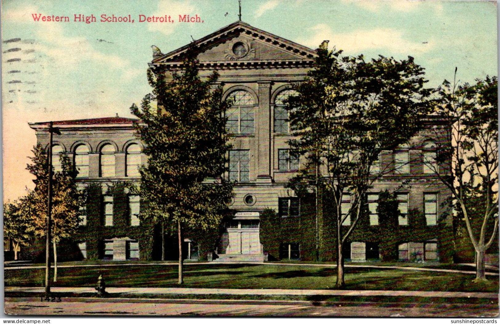 Michigan Detroit Western High School 1911 - Detroit